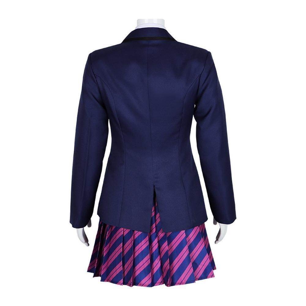 Can't Communicate Uniform Dress Cosplay Costume Skirt Outfit Anime Halloween Shirt Coat with Tie for Women - Azufun