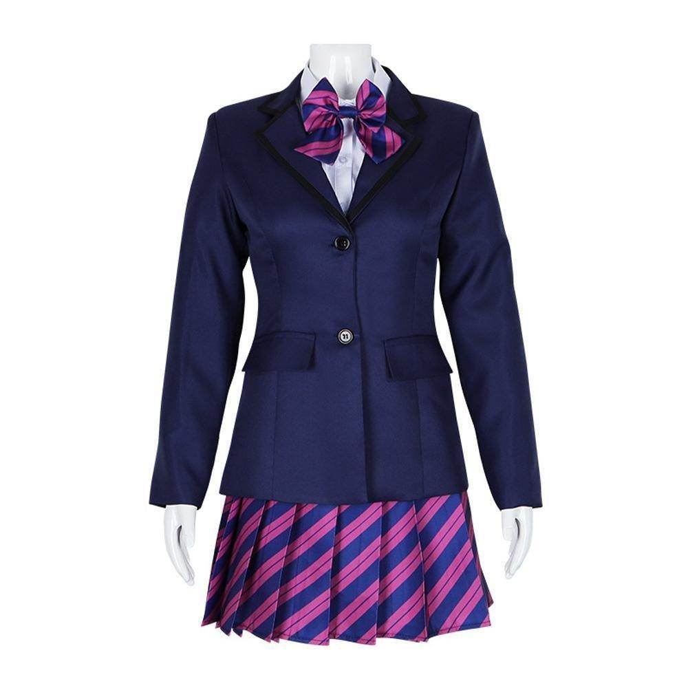 Can't Communicate Uniform Dress Cosplay Costume Skirt Outfit Anime Halloween Shirt Coat with Tie for Women - Azufun