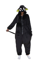 BuyCat Pajamas Kigurumi Onesie Cartoon Black Flannel Jumpsuit Kigurumi Costumes Now Cheaper With 3 - 5 Days Ship - PajamasBuy