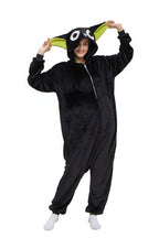 BuyCat Pajamas Kigurumi Onesie Cartoon Black Flannel Jumpsuit Kigurumi Costumes Now Cheaper With 3 - 5 Days Ship - PajamasBuy