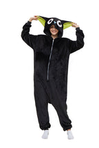 BuyCat Pajamas Kigurumi Onesie Cartoon Black Flannel Jumpsuit Kigurumi Costumes Now Cheaper With 3 - 5 Days Ship - PajamasBuy