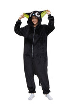 BuyCat Pajamas Kigurumi Onesie Cartoon Black Flannel Jumpsuit Kigurumi Costumes Now Cheaper With 3 - 5 Days Ship - PajamasBuy
