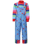 child's kids Chucky Costume Boy Jumpsuit Girls Dress stage Halloween - Azufun