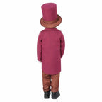 Chocolate Willy Wonka Movie Purple Kids Party Suit Cosplay Costumes Halloween - Azufun