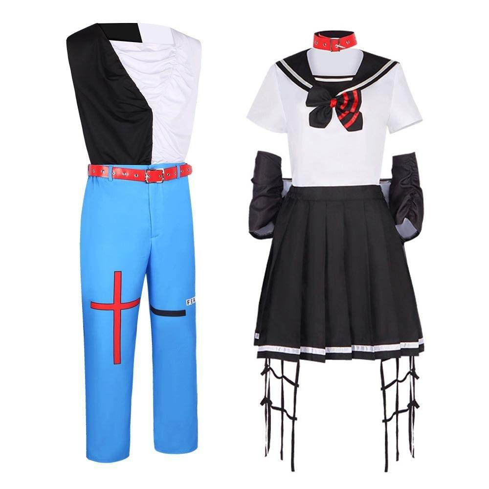 Dead Mount Death Play Shinoyama Poruka Sakimiya Misaki Anime Cosplay Costume Outfits Halloween Carnival Suit - Azufun