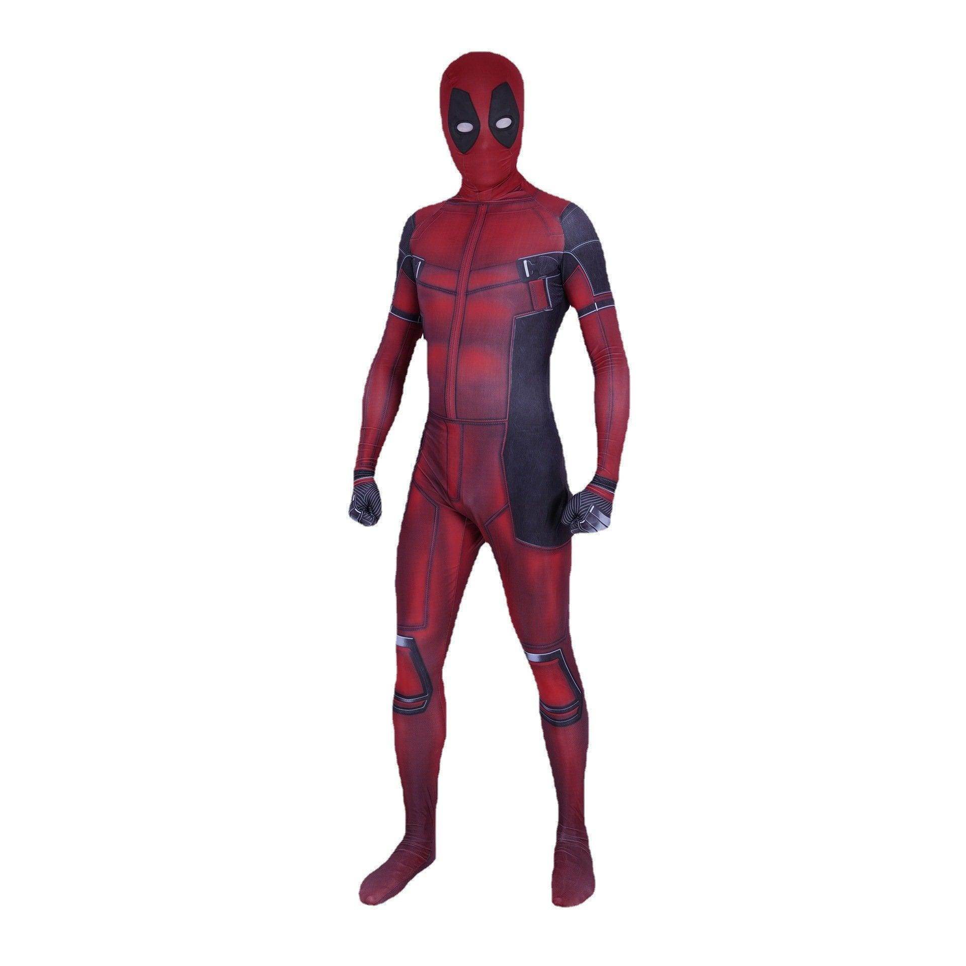 Deadpool Wade Wilson Cosplay Jumpsuit Adult And Kids Halloween Costume - Azufun