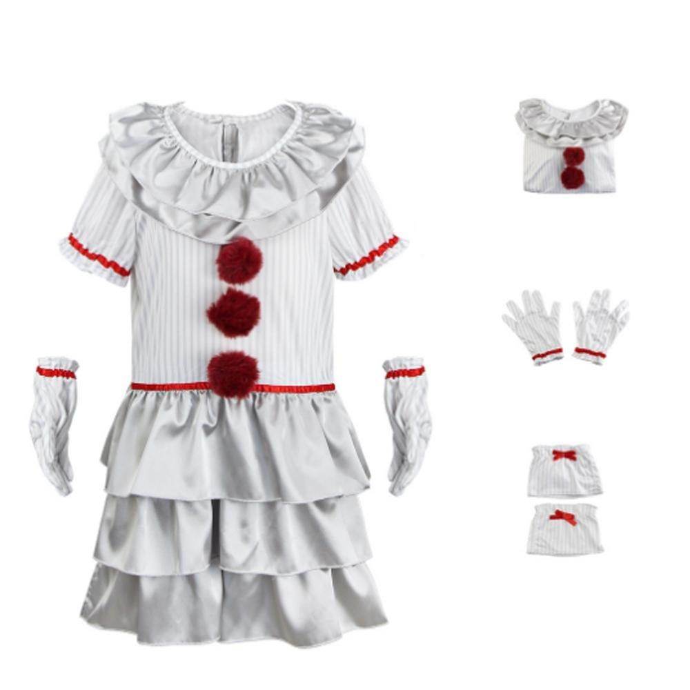 Deluxe IT children's Pennywise costume Halloween cosplay clown - Azufun