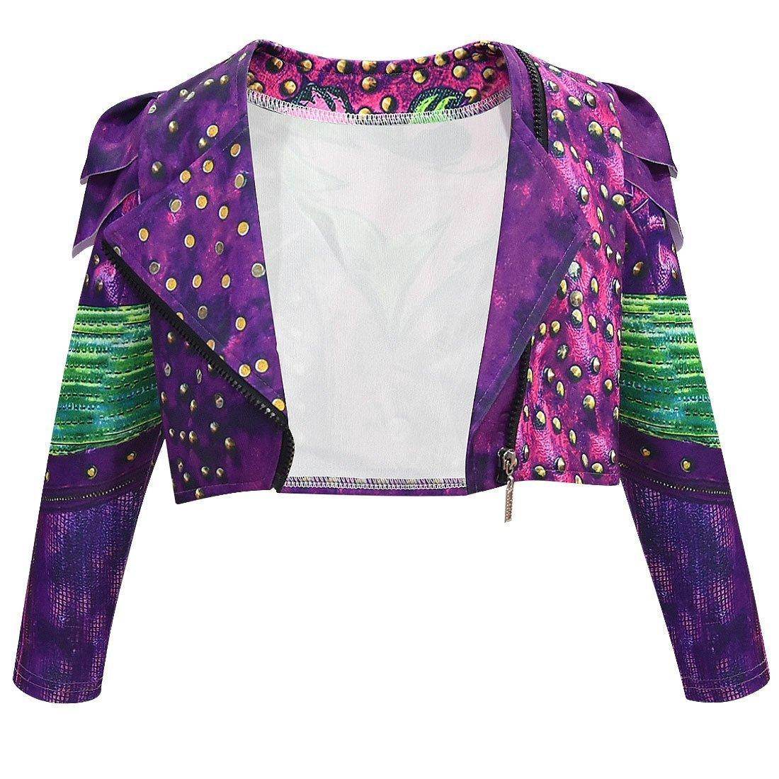 descendants 3 Mal Bertha Maleficent Cosplay Audrey Costume Gift for Kids - Azufun