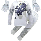 DJ Marshmello Chris Comstock Costume Top Pants Mask for Kid - Azufun