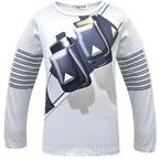 DJ Marshmello Chris Comstock Costume Top Pants Mask for Kid - Azufun