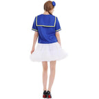 Duck Sailor Skirt Dress Cosplay Costumes Adult Full Set - Azufun
