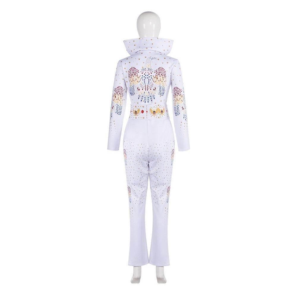 Elvis Presley Rock Singer Cosplay Costume for Halloween and Stage Performances Adult and Children - Azufun