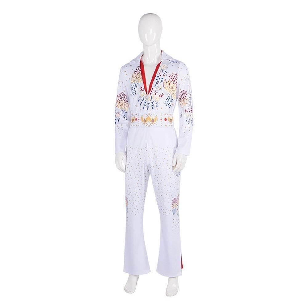 Elvis Presley Rock Singer Cosplay Costume for Halloween and Stage Performances Adult and Children - Azufun