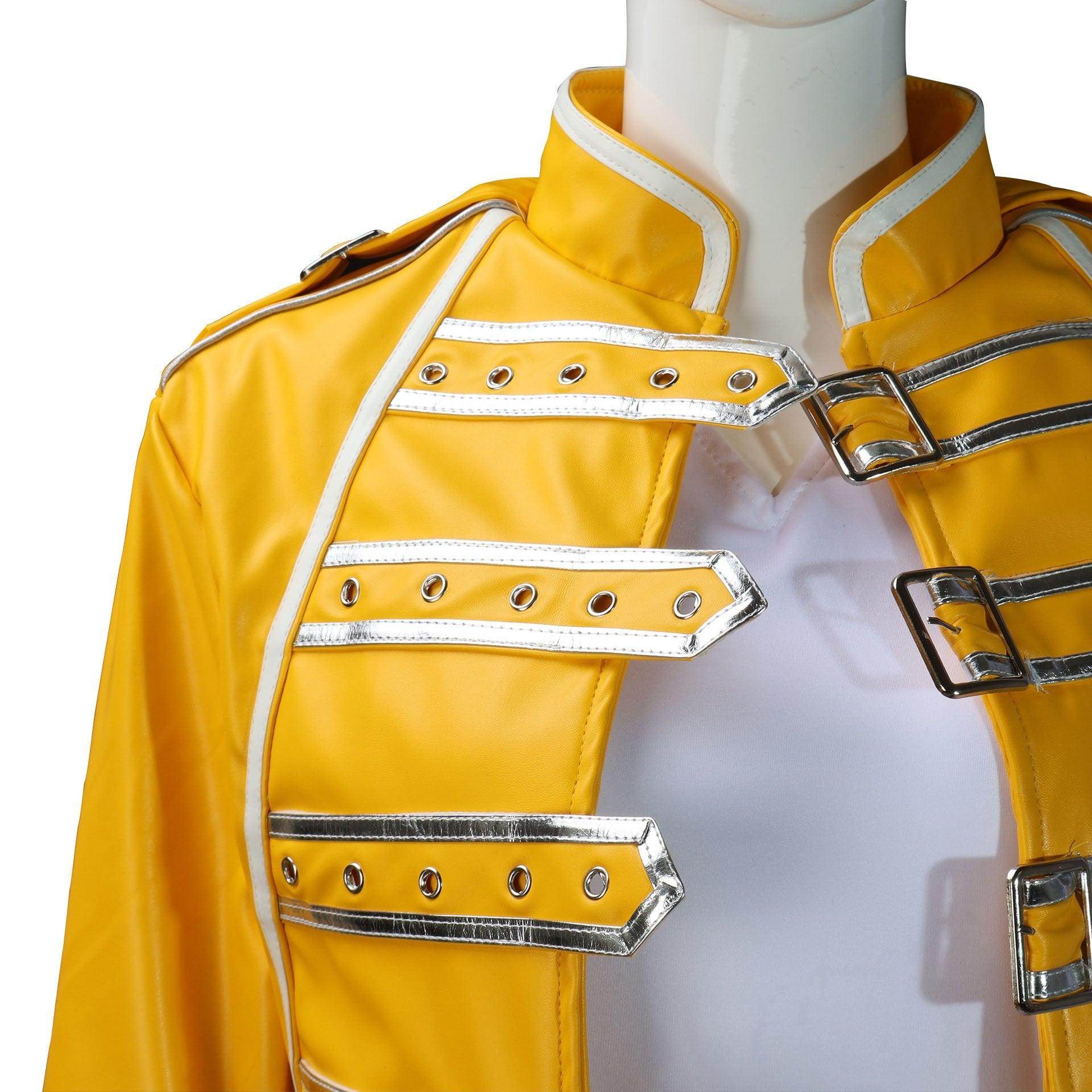 Freddie Mercury Cosplay Costume Queen's Lead Singer Outfit for Adults - Azufun
