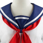 Game Yandere Simulator Cosplay Costume Uniform JK School Uniform Outfit Sailor Suit T-shirt Skirt for Women - Azufun