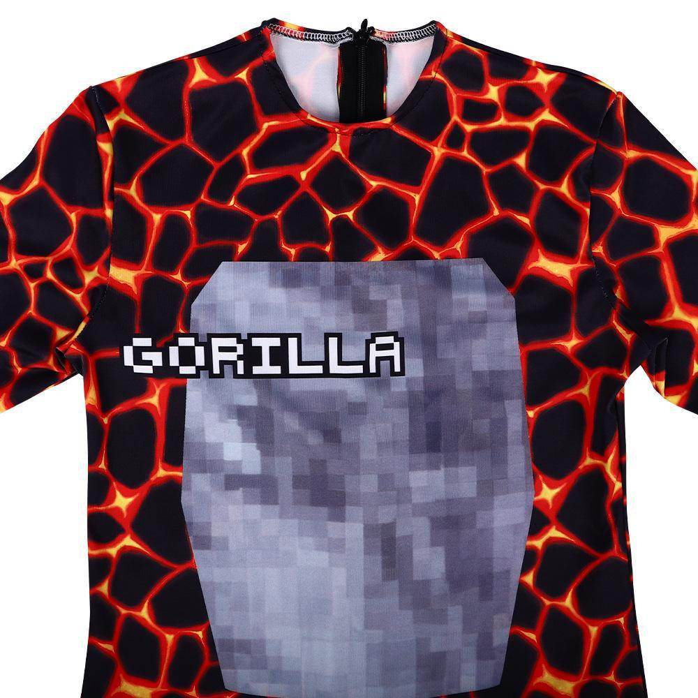 Games Crazy Lava Kaiju Gorilla Tap Cosplay Costumes for Kids - Azufun