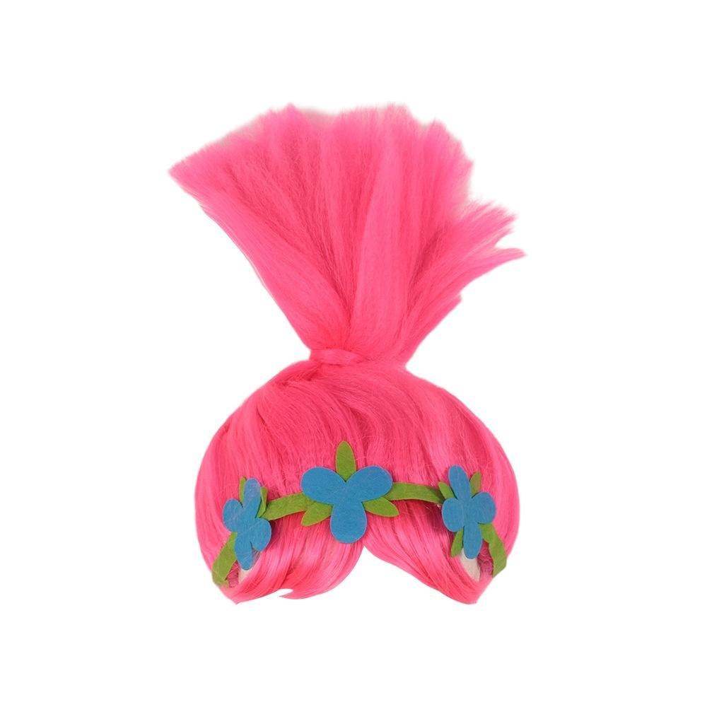 Girl Poppy Dress And Boy Branch Costume Wig Trolls 2 World Tour Cosplay For Kids Adult - Azufun