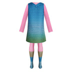 Girl Poppy Dress And Boy Branch Costume Wig Trolls 2 World Tour Cosplay For Kids Adult - Azufun