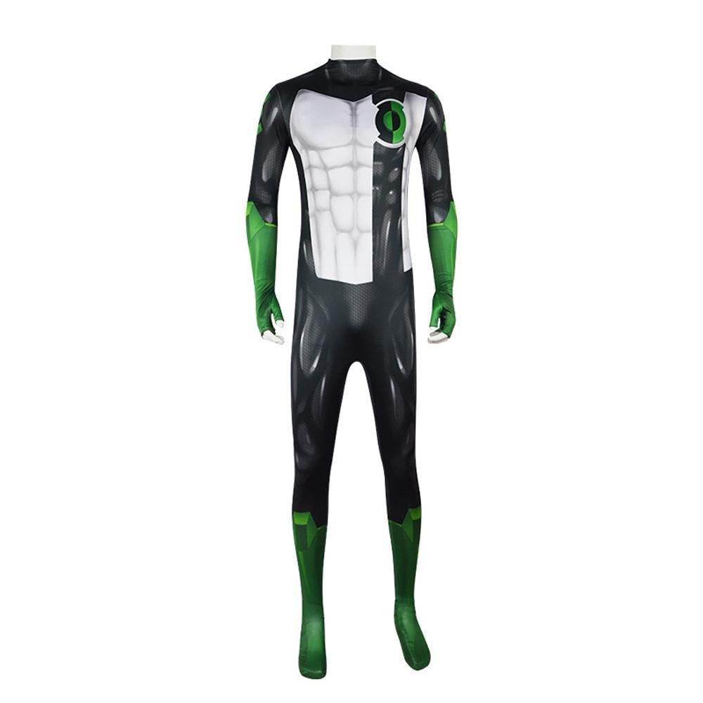 Green Lantern Movie Kyle Rayner Adult Zentai Jumpsuit Cosplay Costume Carnival - Azufun