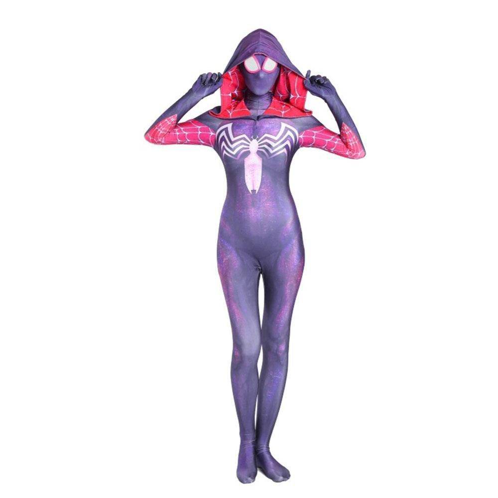 Gwen Stacy Spider-man Costume Costume Zentai Jumpsuit Bodysuit Adult Kids - Azufun