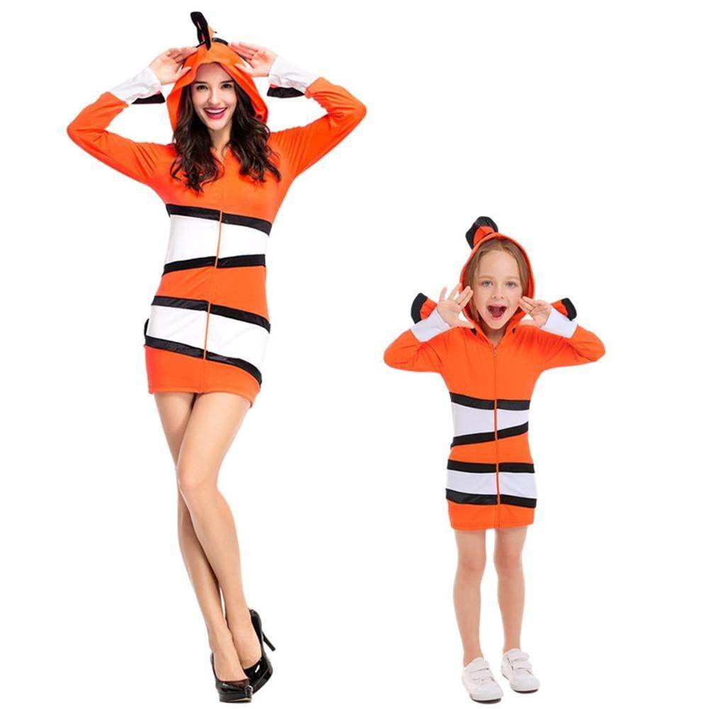 Halloween Ocean Theme Party Clown Fish Cosolay Matching Outfits - Azufun