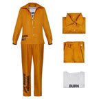 Halloween suicide squad clown Harley Quinn female prison uniform costumes - Azufun