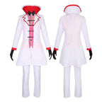 Hazbin Hotel Lucifer Morningstar White Suit Adult Cosplay Costume Carnival - Azufun