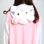 Hello Kitty Cat Kigurumi Animal Onesie Hoodie Costume Pajamas - Pajamasbuy