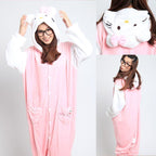 Hello Kitty Cat Kigurumi Animal Onesie Hoodie Costume Pajamas - Pajamasbuy