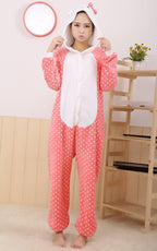Hello Kitty Onesie Hoodie Animal Kigurumi Costume Pajamas - Pajamasbuy