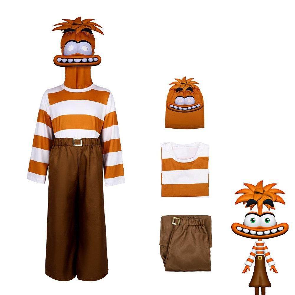 Inside Out 2 Anxiety Costume Halloween Stage Performance Outfit for Kids and Adults - Azufun