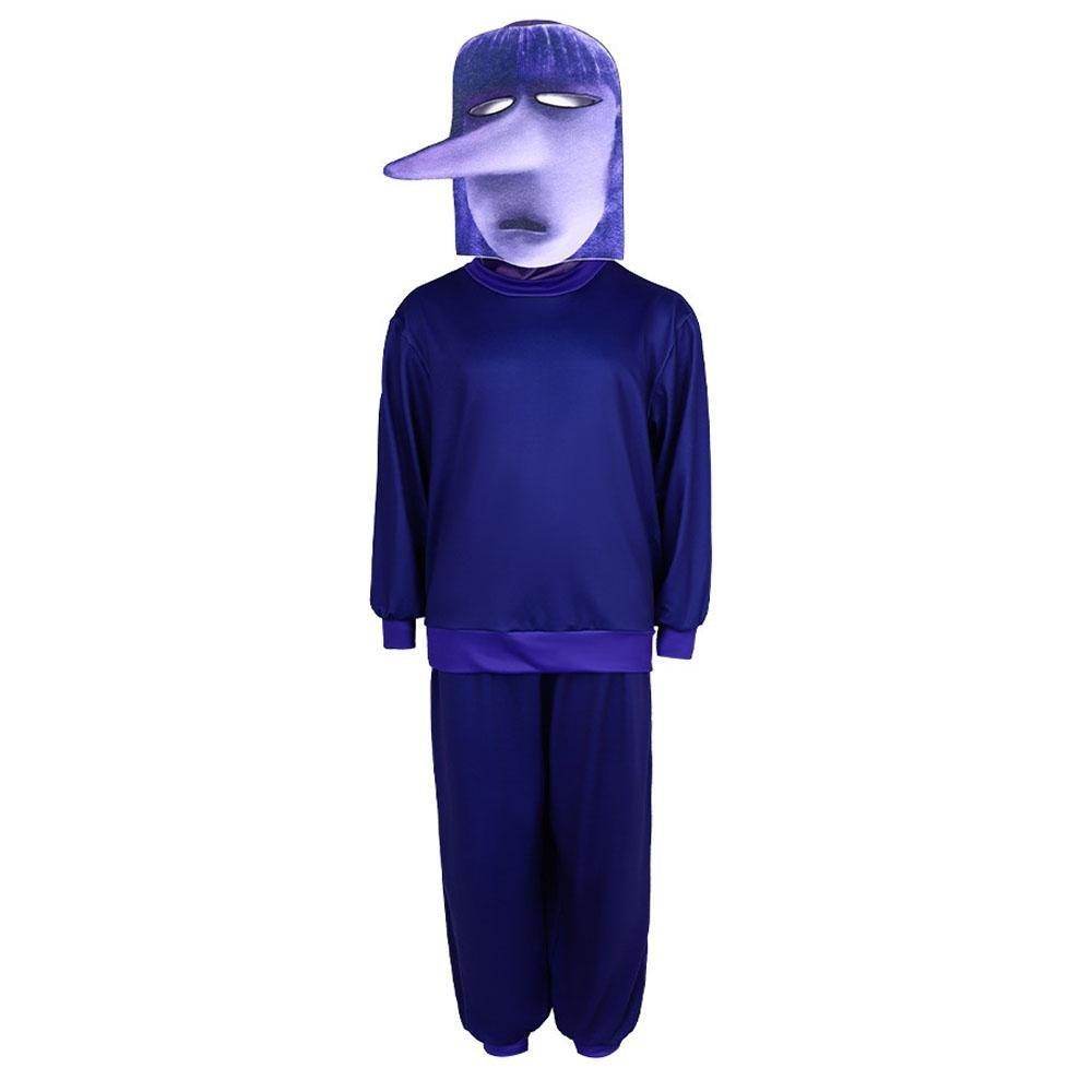 Inside Out 2 Ennui Costume Halloween Emotions Boredom Outfit Shirt Pant Suit For Kids Adult - Azufun