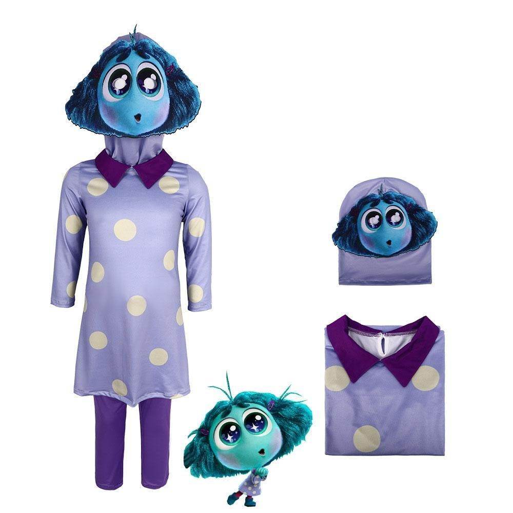 Inside Out 2 Envy Costume Halloween Stage Performance Outfit for Kids and Adults - Azufun