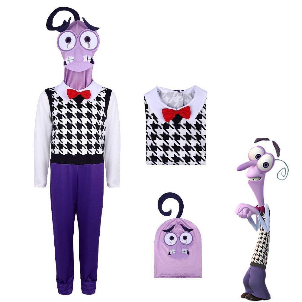 Inside Out 2 Fear Costume Halloween Stage Performance Outfit for Kids and Adults - Azufun