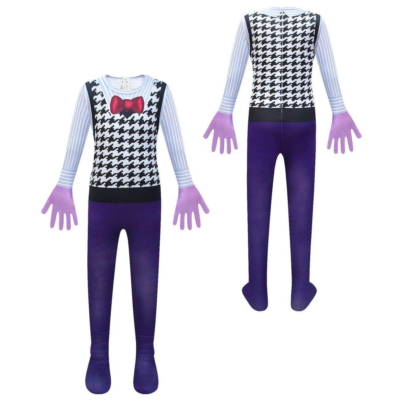 Inside Out Fear Cosplay Jumpsuit for Boys Kids' Zentai Costume - Azufun