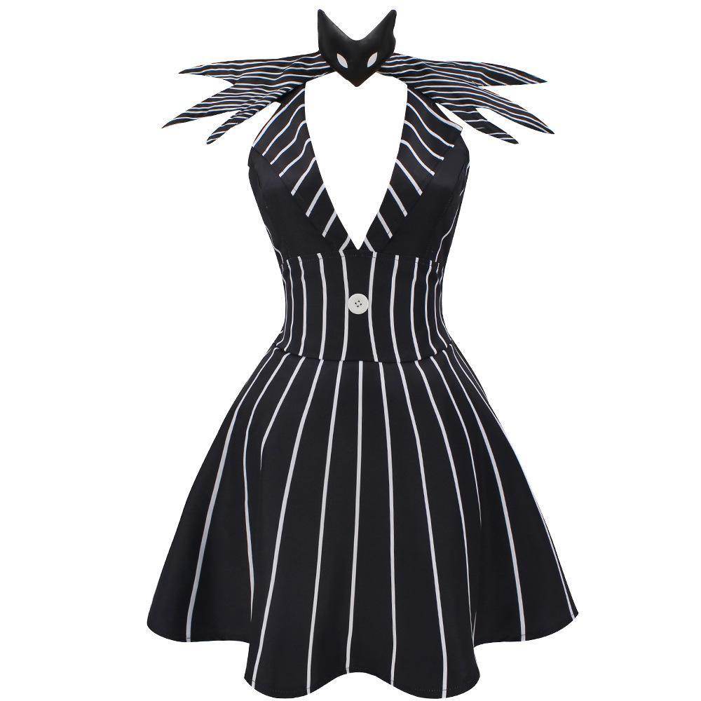 jack skellington costume Dress Nightmare Before Christmas For Women - Azufun