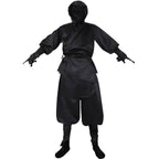 Japanese Ninja Bushido Cosplay Costume with Hood Socks Halloween Outfit Set Dress Up For Men - Azufun