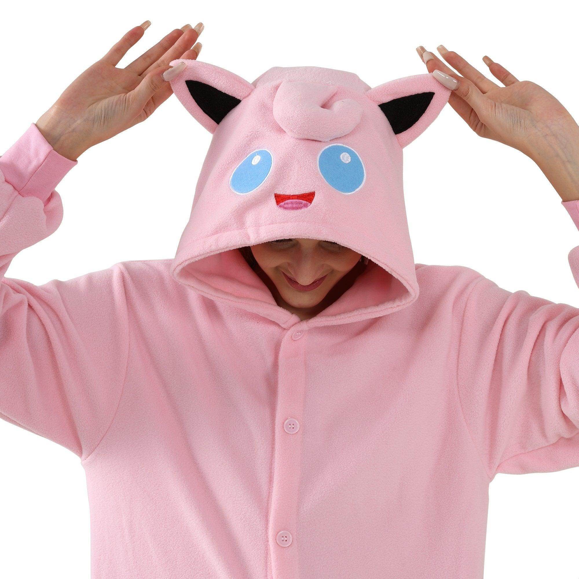 Jigglypuff Kigurumi Onesies Anime Pokemon Pajamas Pyjamas Halloween Costume - Azufun