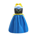 Girls Belle Cinderella Snow White Princess Costume hanging neck apron