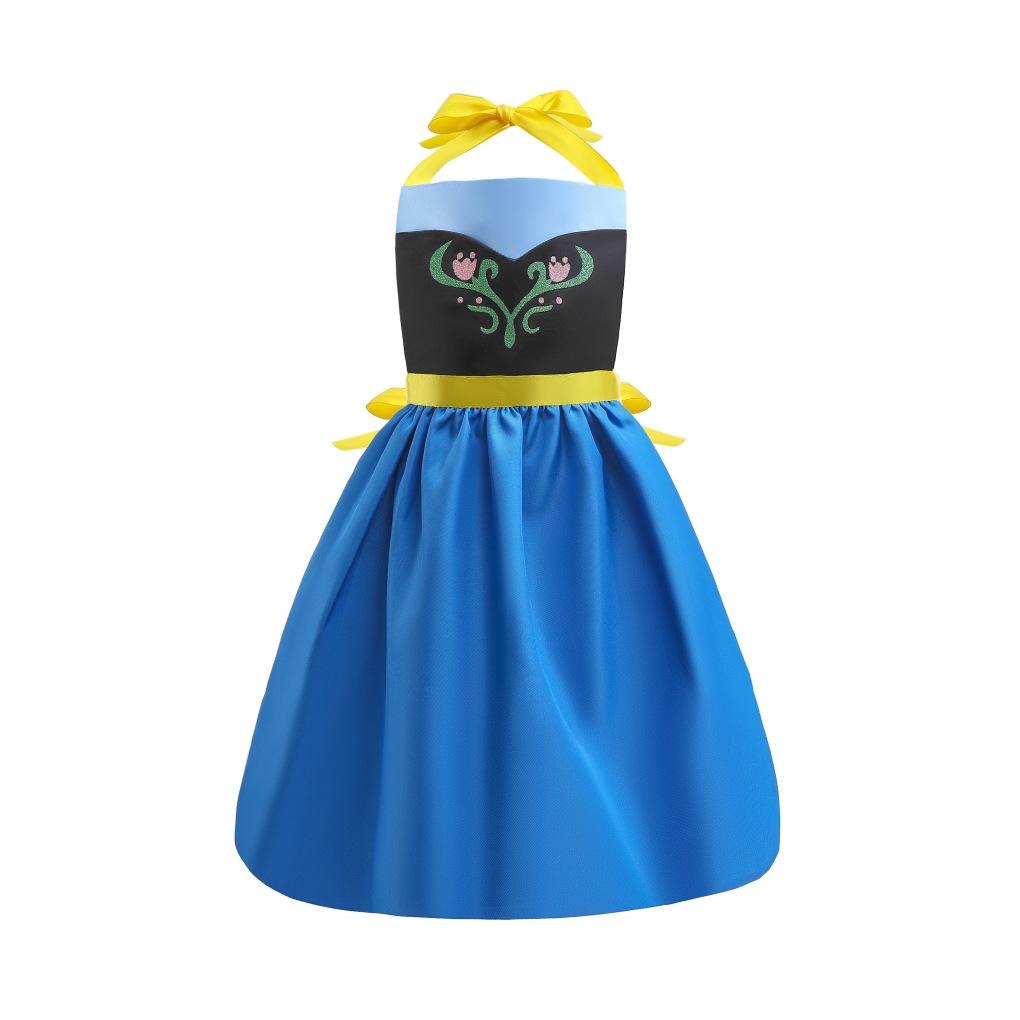 Girls Belle Cinderella Snow White Princess Costume hanging neck apron
