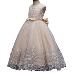 Kids Princess Evening Dresses Girls Sleeveless Long Tutu Mesh Dress