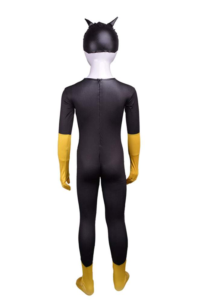 Superhero Batman Zentai Costume Kids Cosplay Party Full Bodysuit+Mask