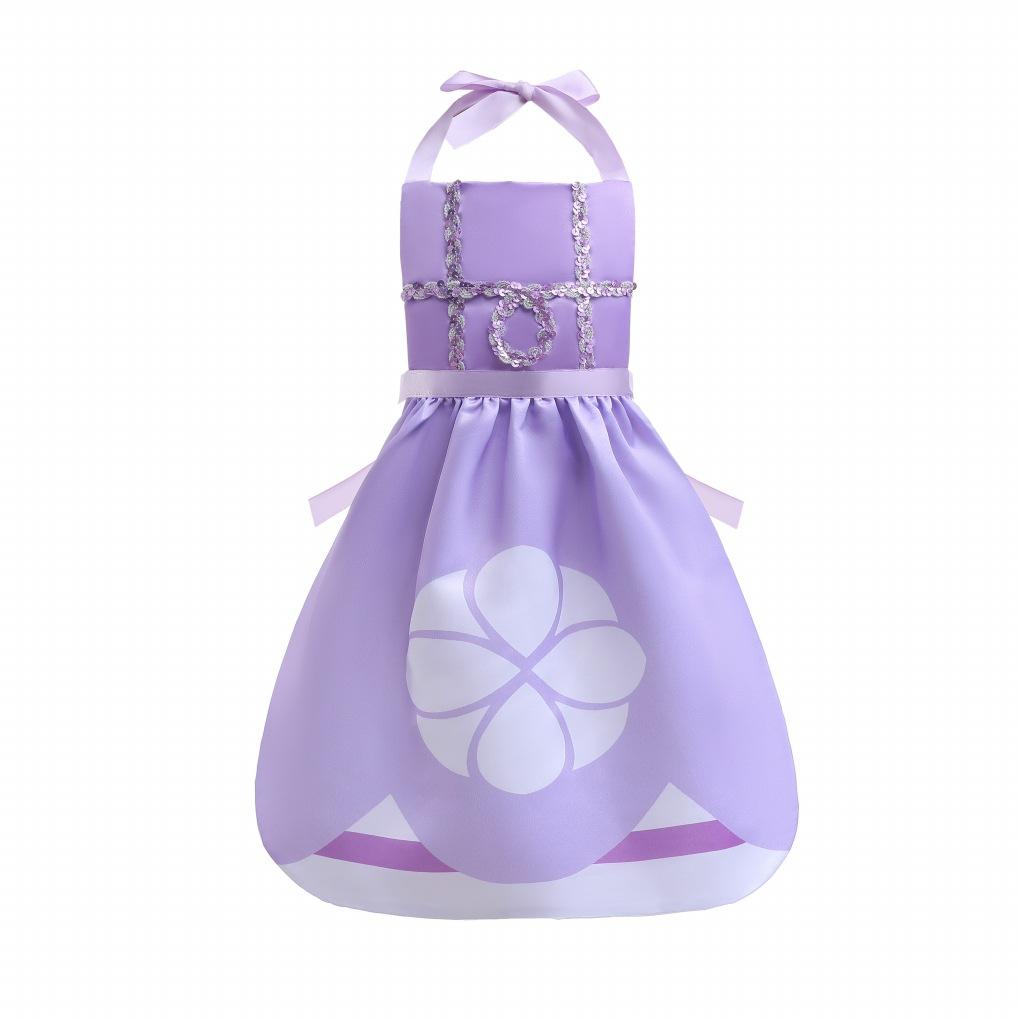 Girls Belle Cinderella Snow White Princess Costume hanging neck apron