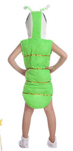 White Caterpillar Animal kigurumi Cosplay Costume Party Wear kids Gift