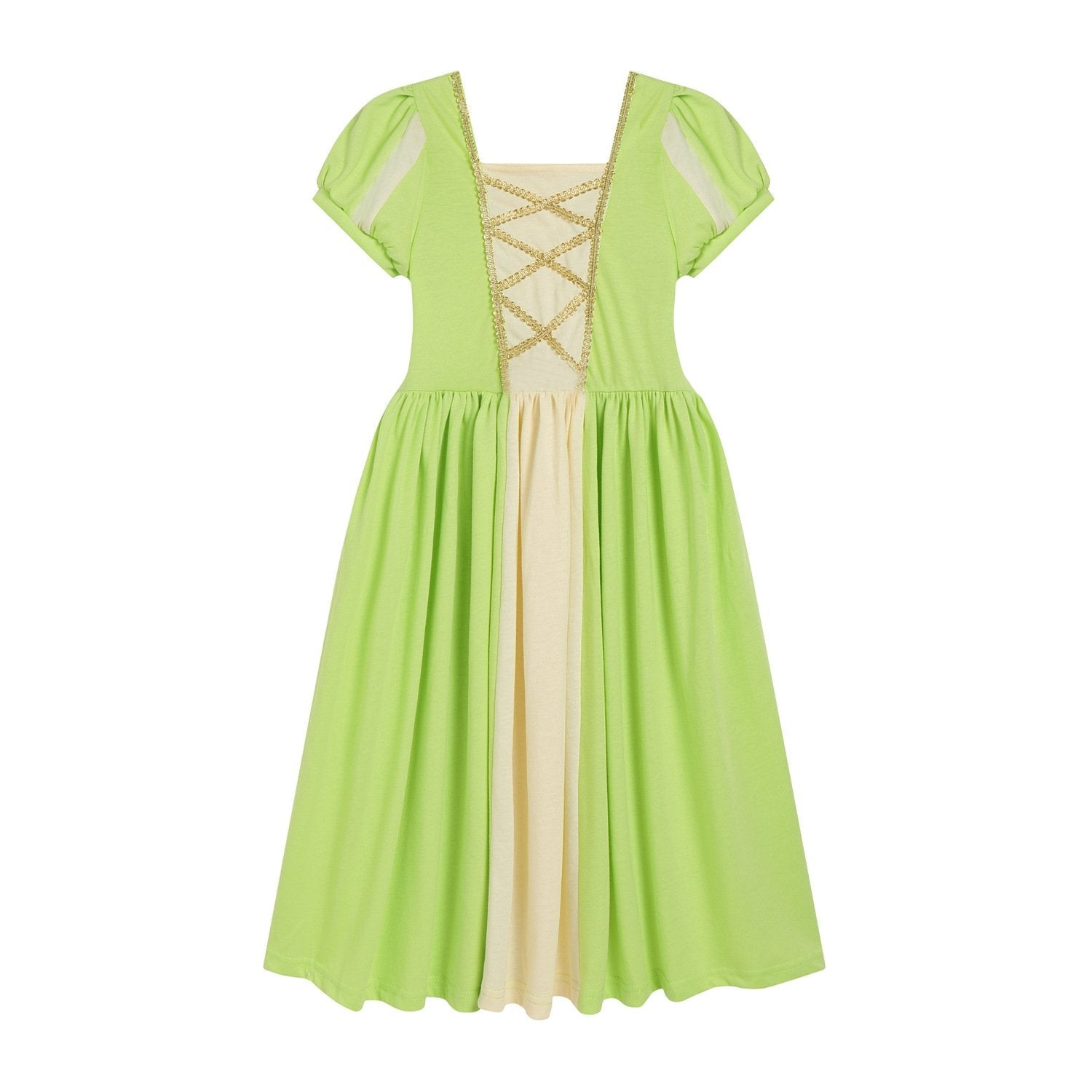 Girls Belle Cinderella Snow White Princess Wind Knitted Costume Dress