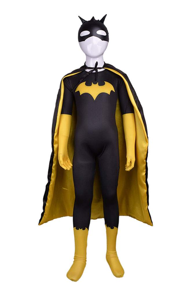 Superhero Batman Zentai Costume Kids Cosplay Party Full Bodysuit+Mask