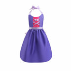 Girls Belle Cinderella Snow White Princess Costume hanging neck apron