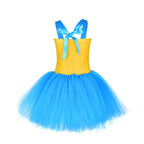 Little Girls Minions Tutu Dress Strap Mesh Halloween Outfit