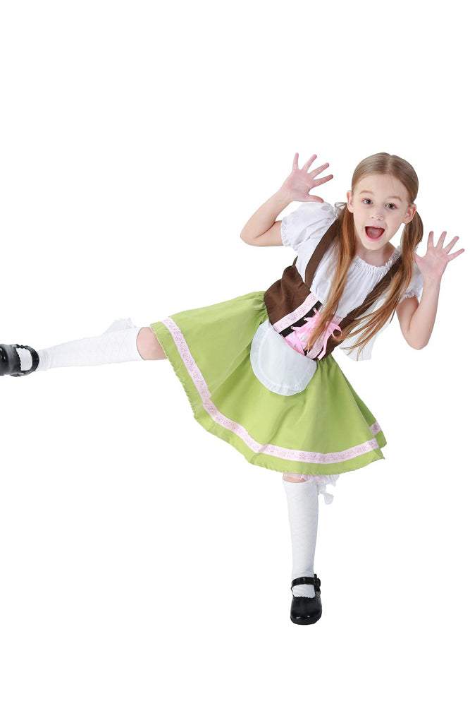Polyester Oktoberfest Outfit Festival Fancy Costume Dress for Girls