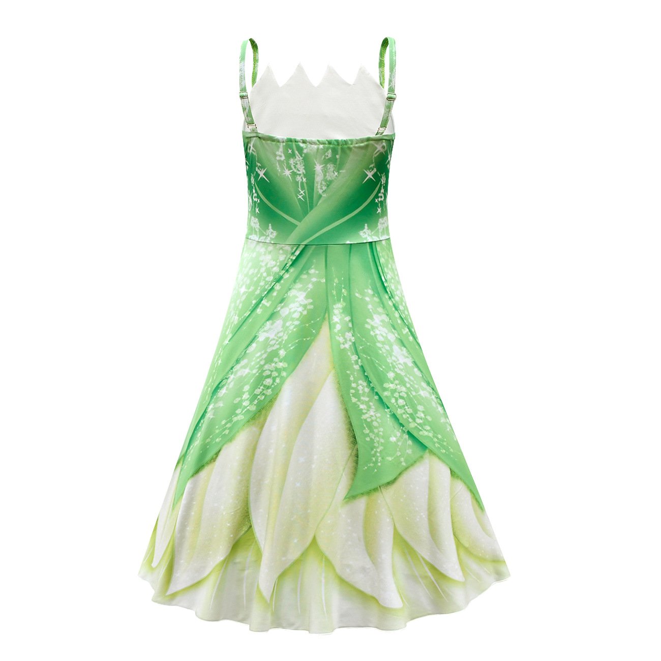 The Princess and The Frog Tiana Cosplay Costume Girl Princess Dress Halloween Outfit